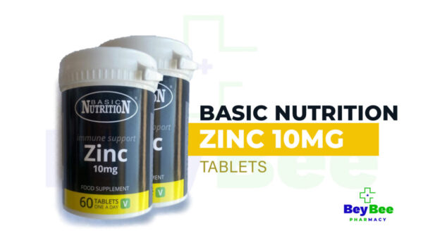 Basic Nutrition Zinc 10mg Tablets 60’s