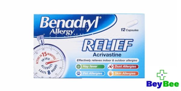 Benadryl Allergy Relief (Acrivastine) Capsules