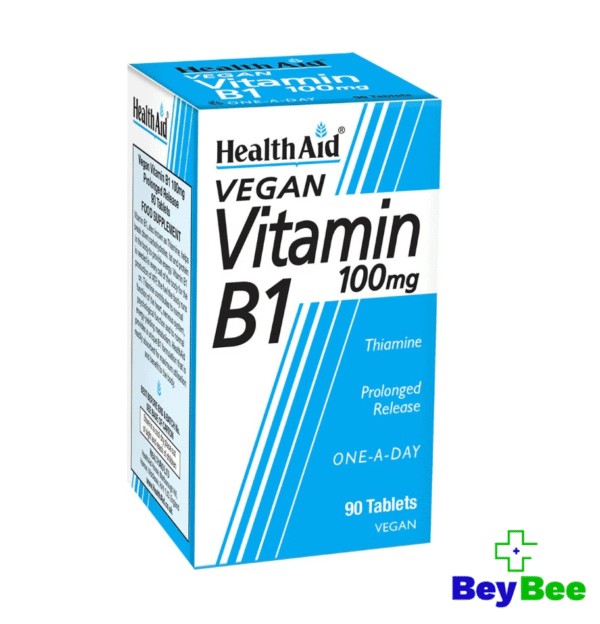 HealthAid Vitamin B1 (Thiamine) 100mg Tablets
