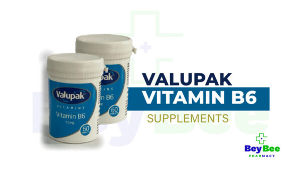 Valupak Vitamin B6 (Pyridoxine) 10mg Tablets