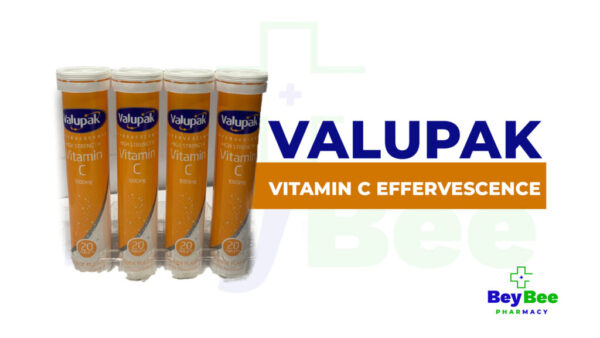 Valupak Vitamin C 1000mg Effervescent Tablets