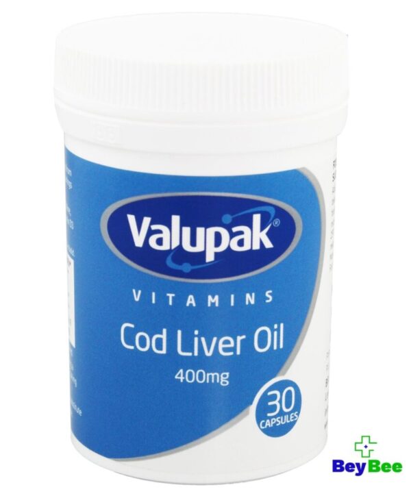 Valupak Cod Liver Oil 400mg Capsules