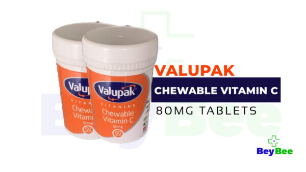 Valupak Chewable Vitamin C 80mg Tablets
