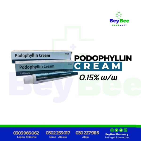 Podophyllin 0.15% w/w Cream